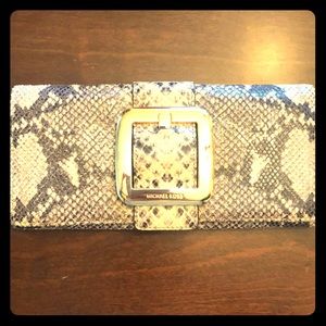 Michael Kors snakeskin clutch